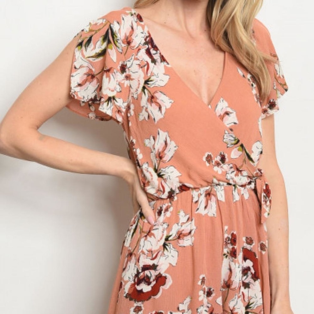 Everly Floral Print Romper